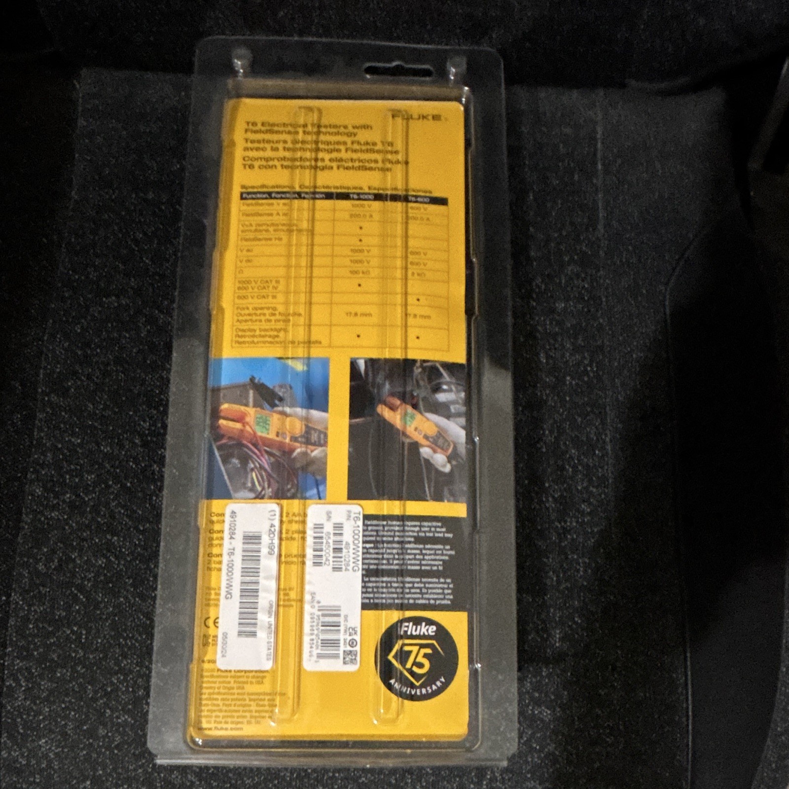 Fluke T6-1000 True RMS Handheld Electrical Tester CAT III 1000V 200A