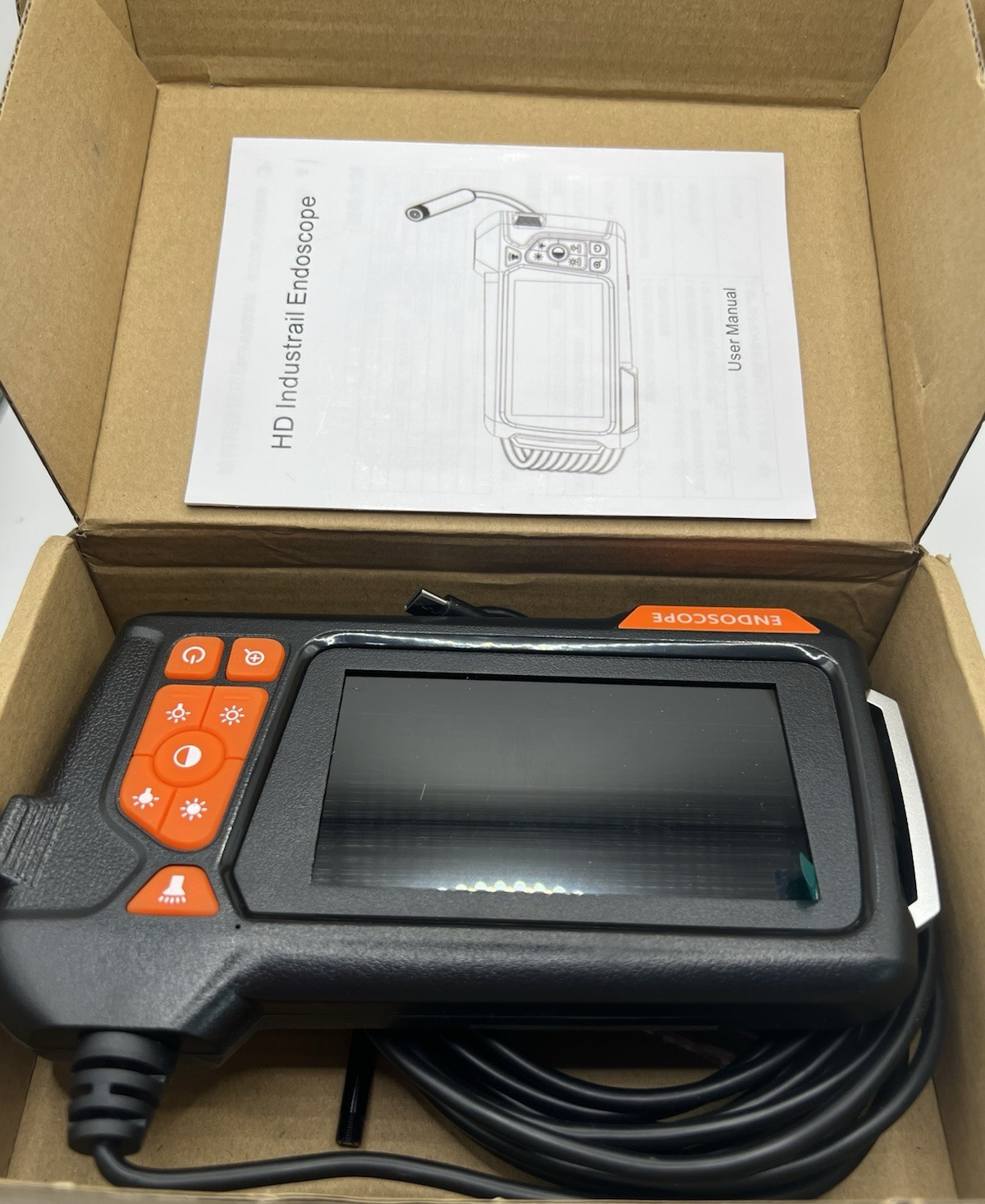 16.4FT 1080P HD Industrial Endoscope 4.3” Screen 5.5mm Inspection Snake Camera