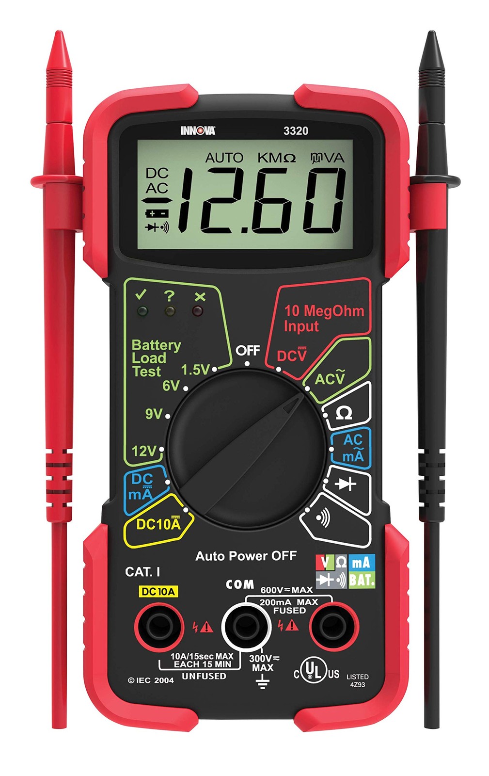 NEW INNOVA 3320 Auto-Ranging Digital Multimeter Electrical Battery Alternator