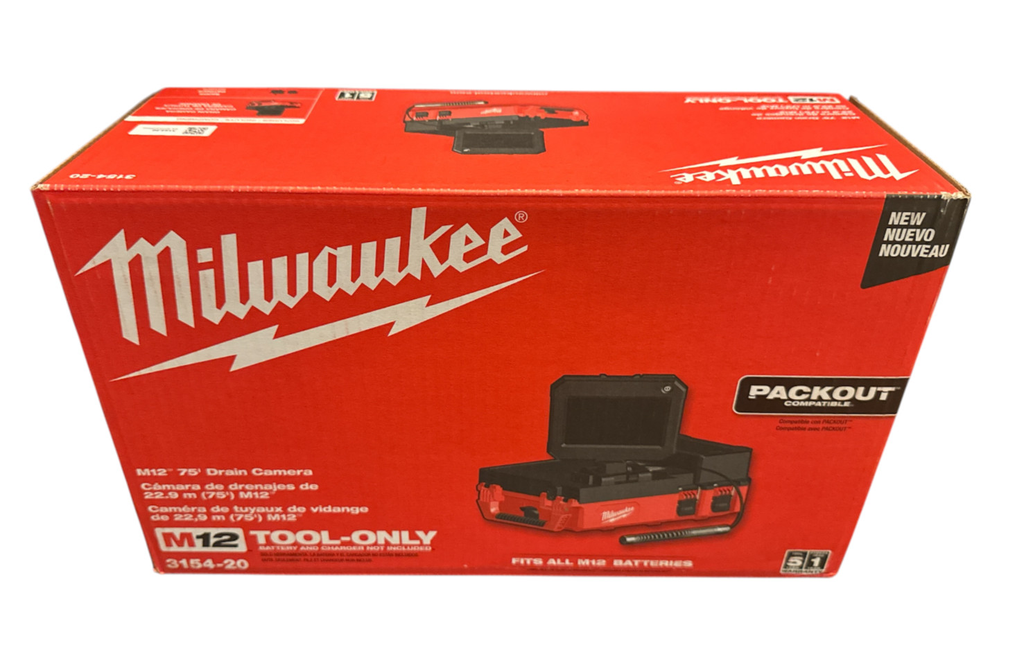 Milwaukee M12 75′ Drain Camera Inspection System PACKOUT Compatible 3154-20