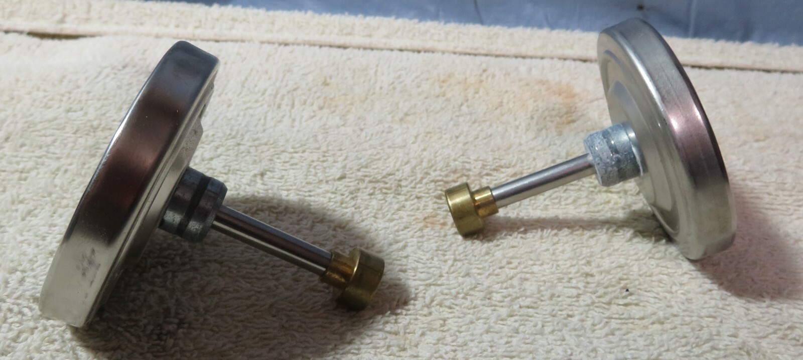 2 THERMOMETER 0-120 C (KD -349) RUEGER, SWISS MADE, STEAMPUNK ROBOT ALTERED ART