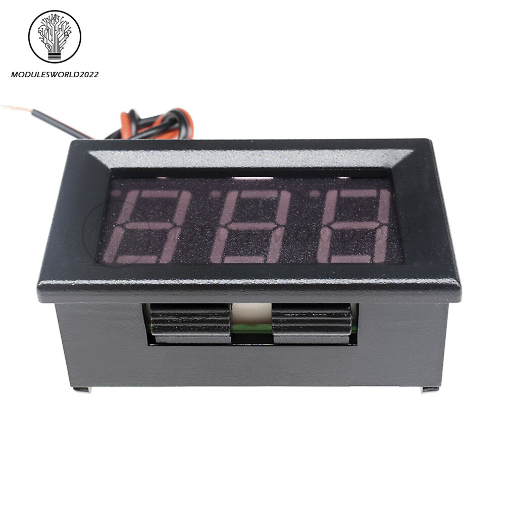 0.56″ DC AC 5V-30V-500V Digital Voltmeter Voltage Panel Meter Color LED Display