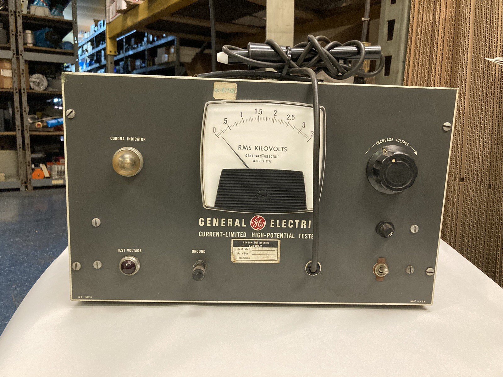 General Electric,9892115G 1,Current-Limit High-Potential Tester 120V 50/60HZ