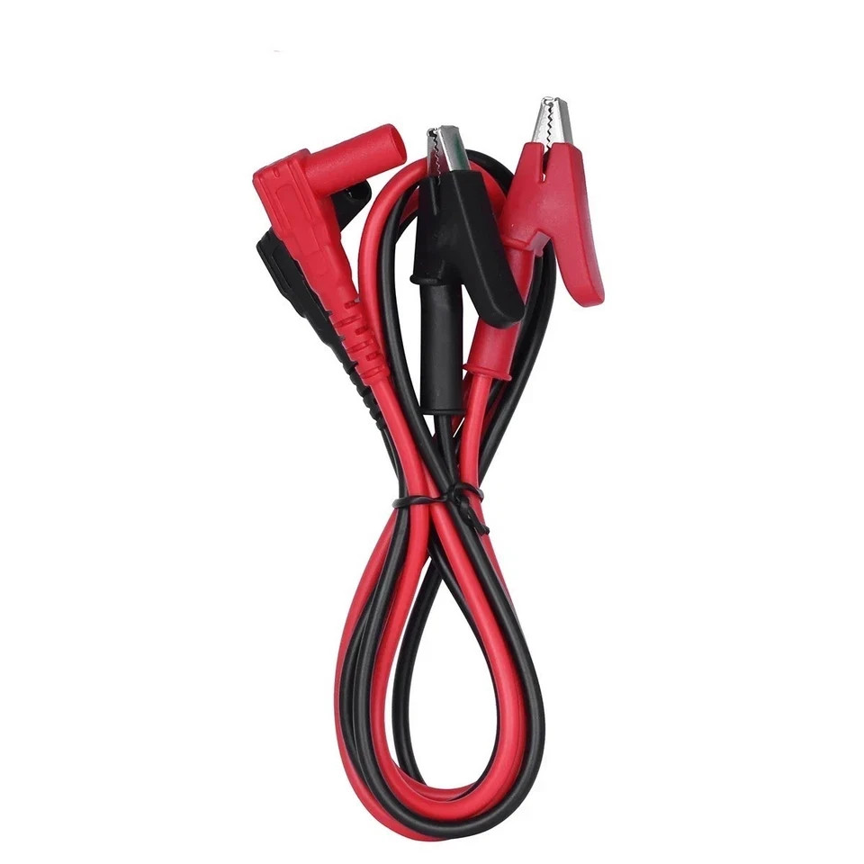 20A 90CM Alligator Clip to Banana Plug Test Lead Cable 4mm Multimeter