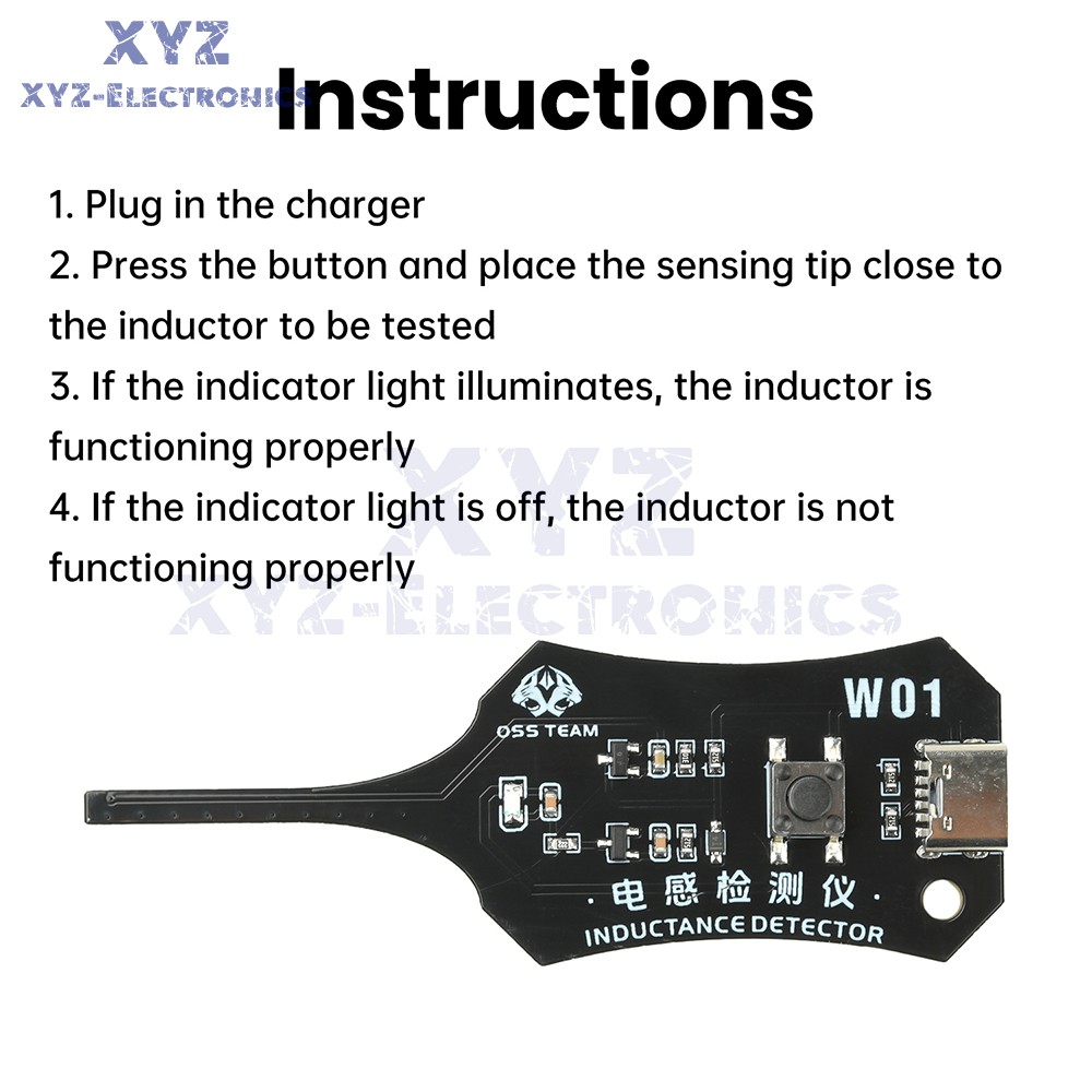 Inductance Detector PC Repair Electromagnetic Induction Quick Fault Check Type C