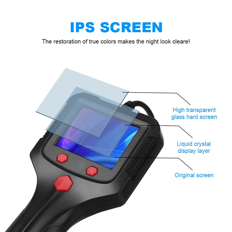 IP67 HD 1080P Industrial Endoscope Camera 8mm Lens Pipe Sewer Inspection Camera