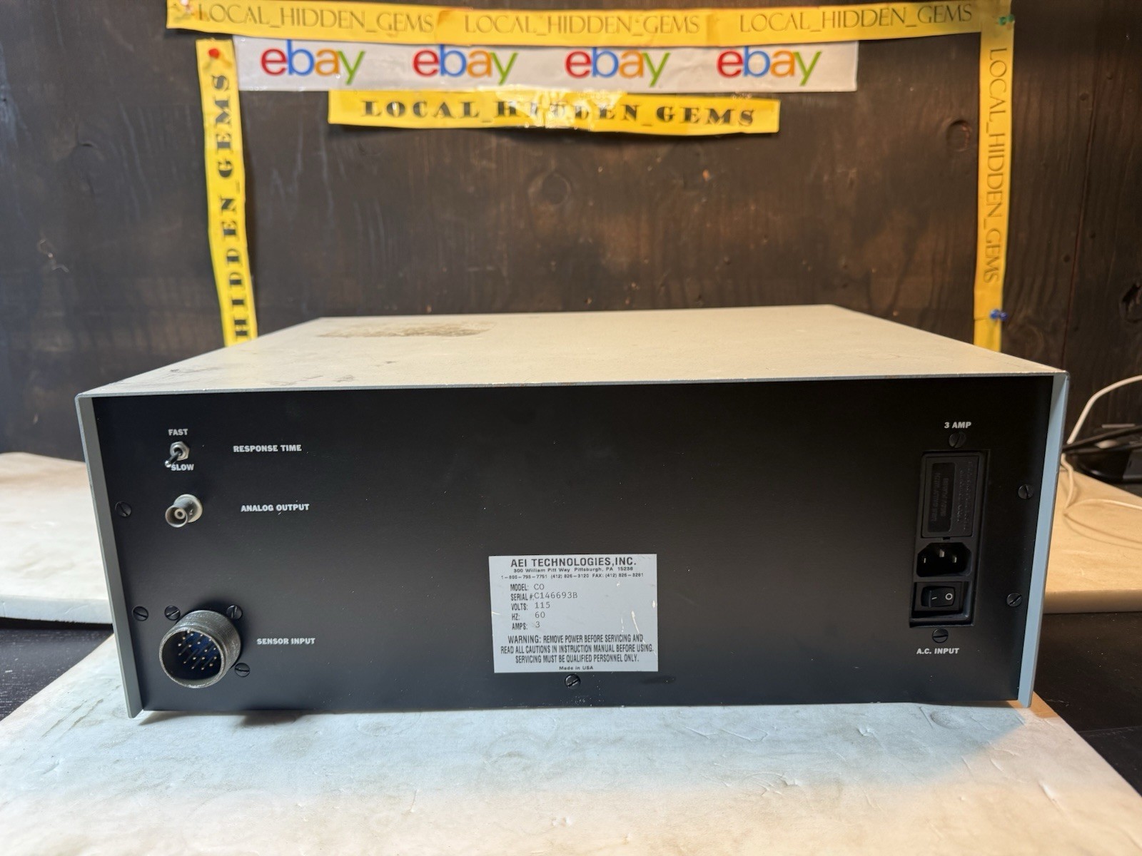 AEI TECHNOLOGIES CO Ametek Carbon Dioxide Analyzer CD-3A