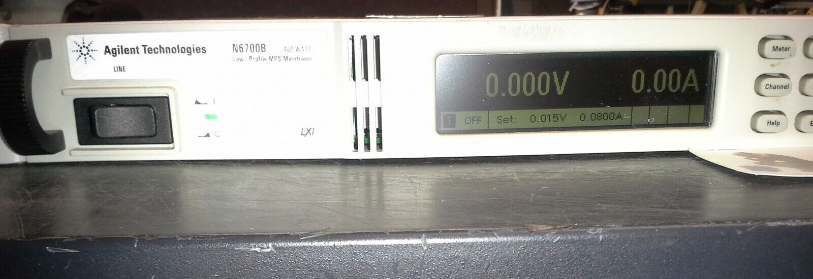Agilent N6700B Power Supply Mainframe. TESTED OK! 1U height 4 output Ethernet