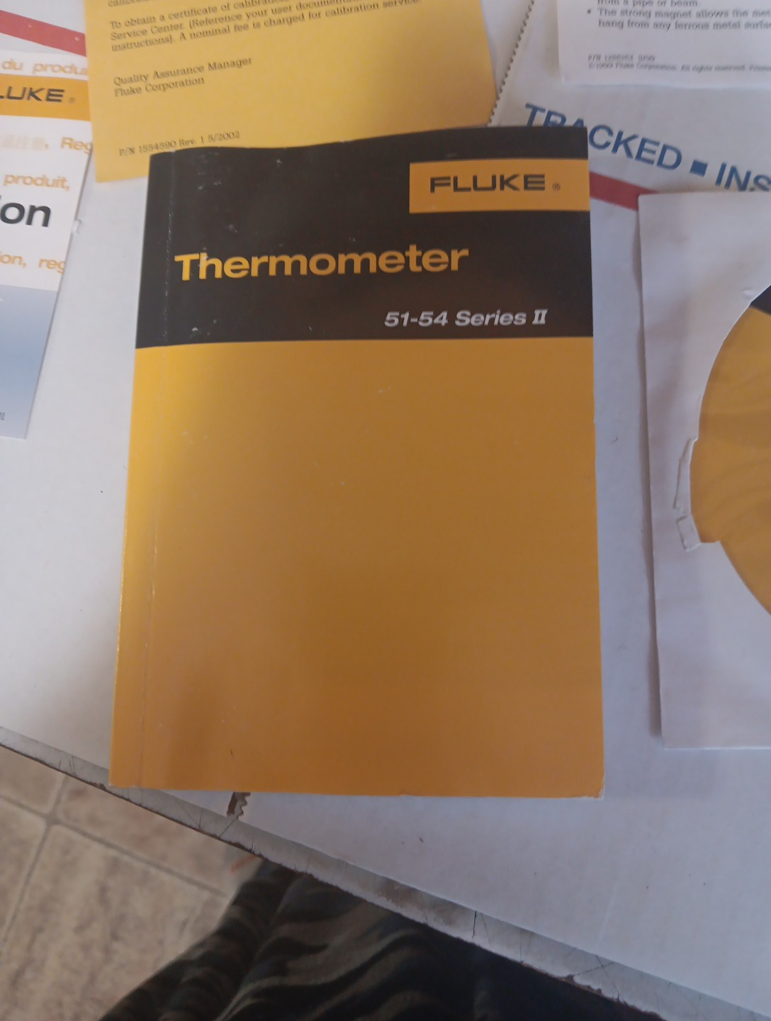 FLUKE 51-54 Series II Thermometer ‘User’s Manual’ English Version