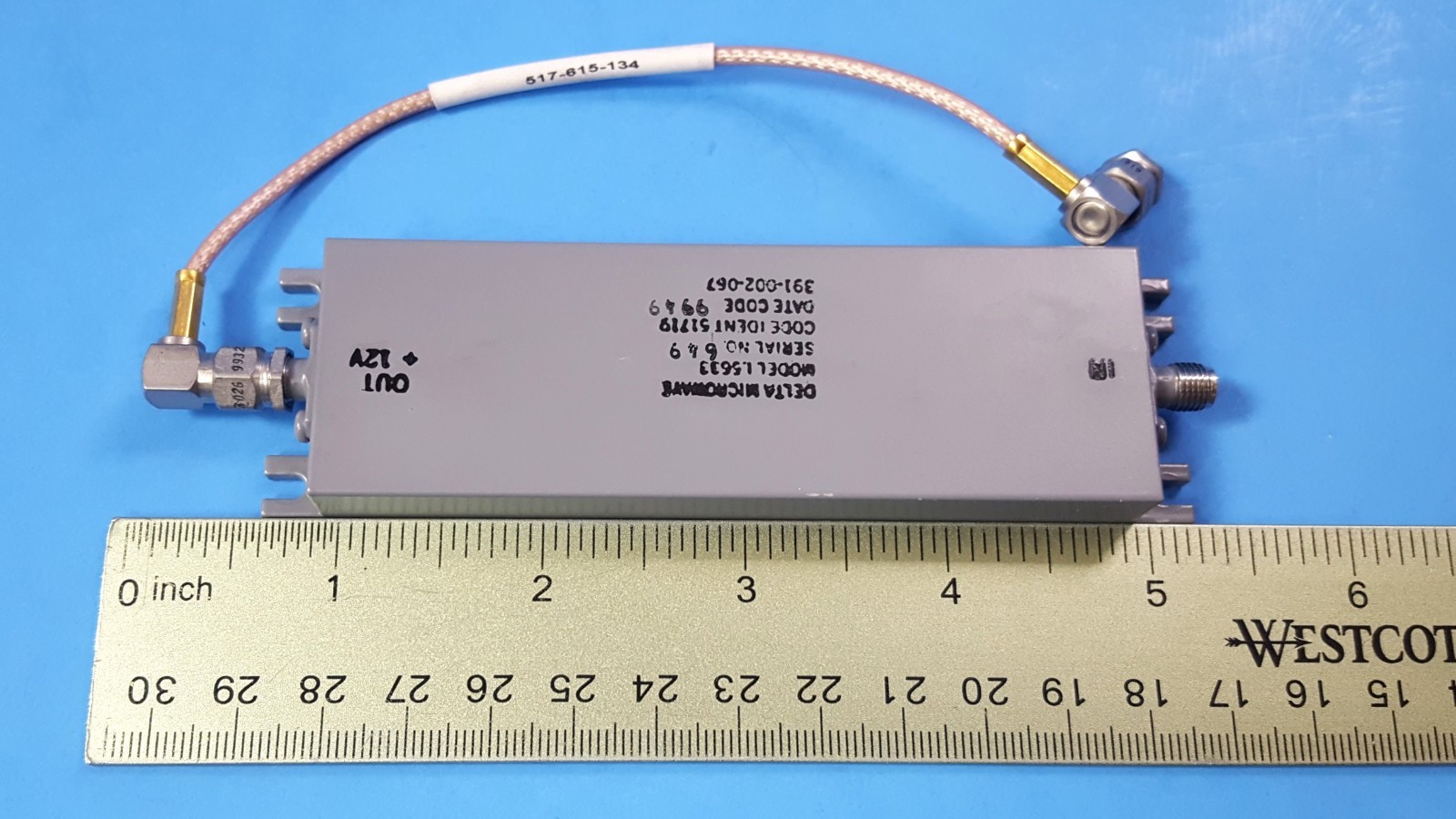 ONE Pc- Delta Microwave L5633 GPS RF SMA Filter/Amplifier with SMA M to M Cable