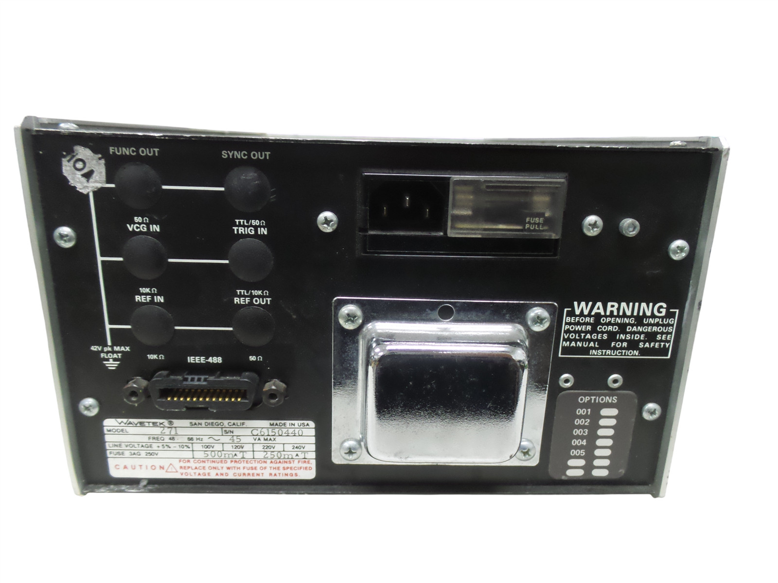 Wavetek 271 Programmable Pulse Function Generator – Free Shipping