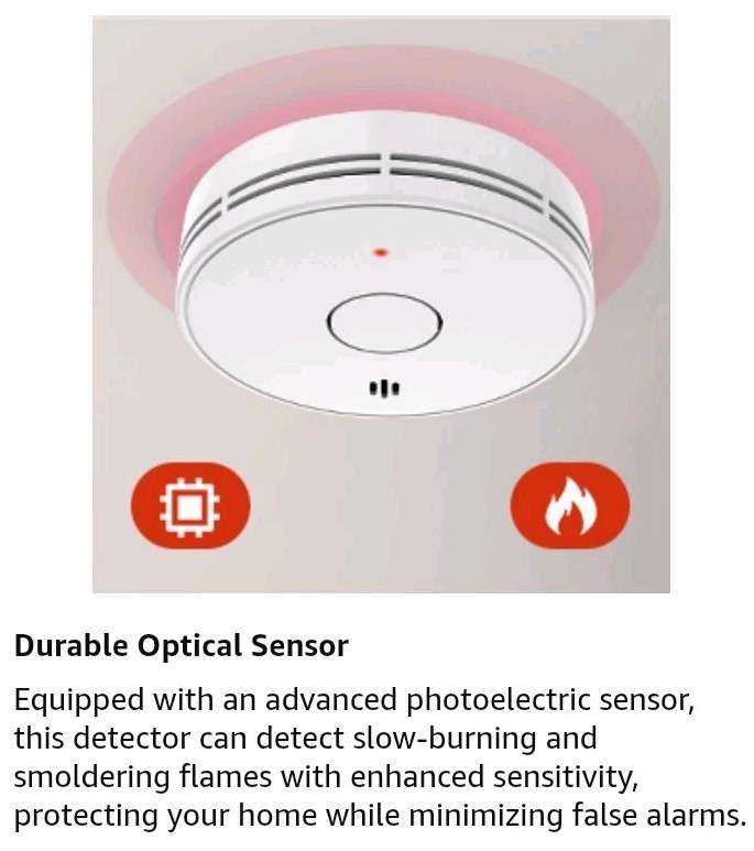 2x New Smoke Alarms 10 Years Battery Sealed Battery For Home,Business,Office,