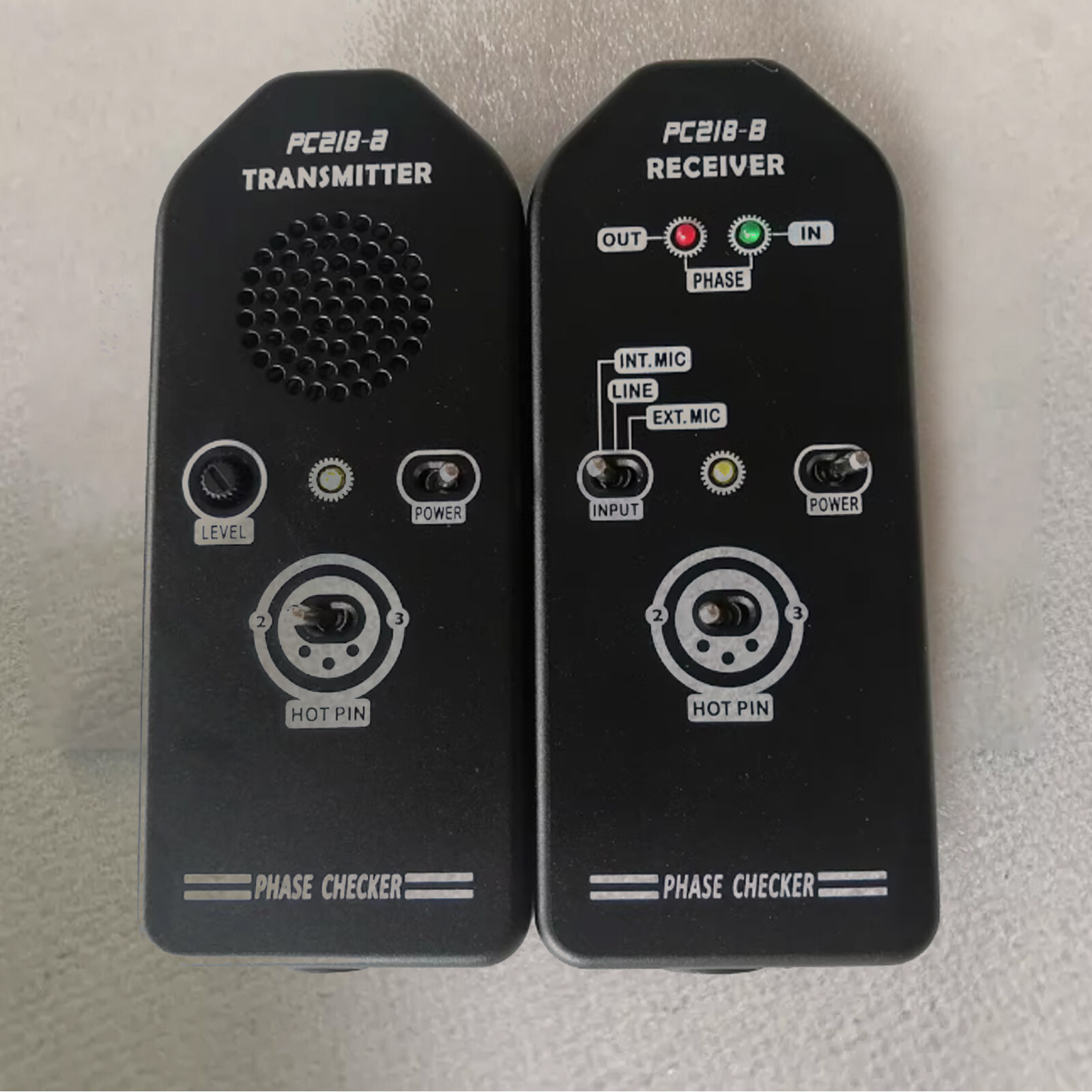PC218 Phase Polarity Tester Checker Detector Speaker Microphone Sound Testing