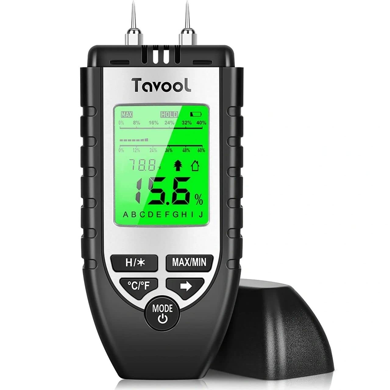 Wood Moisture Meter – Digital Moisture Detector Moisture Tester, Pin-Type Water