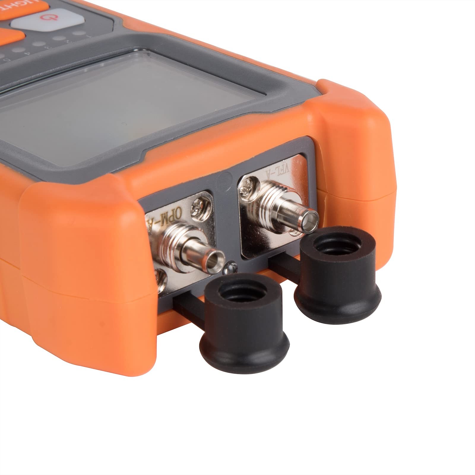 OFCN Mini 4 in 1 Portable Optical Power Meter with Visual Fault small, Orange