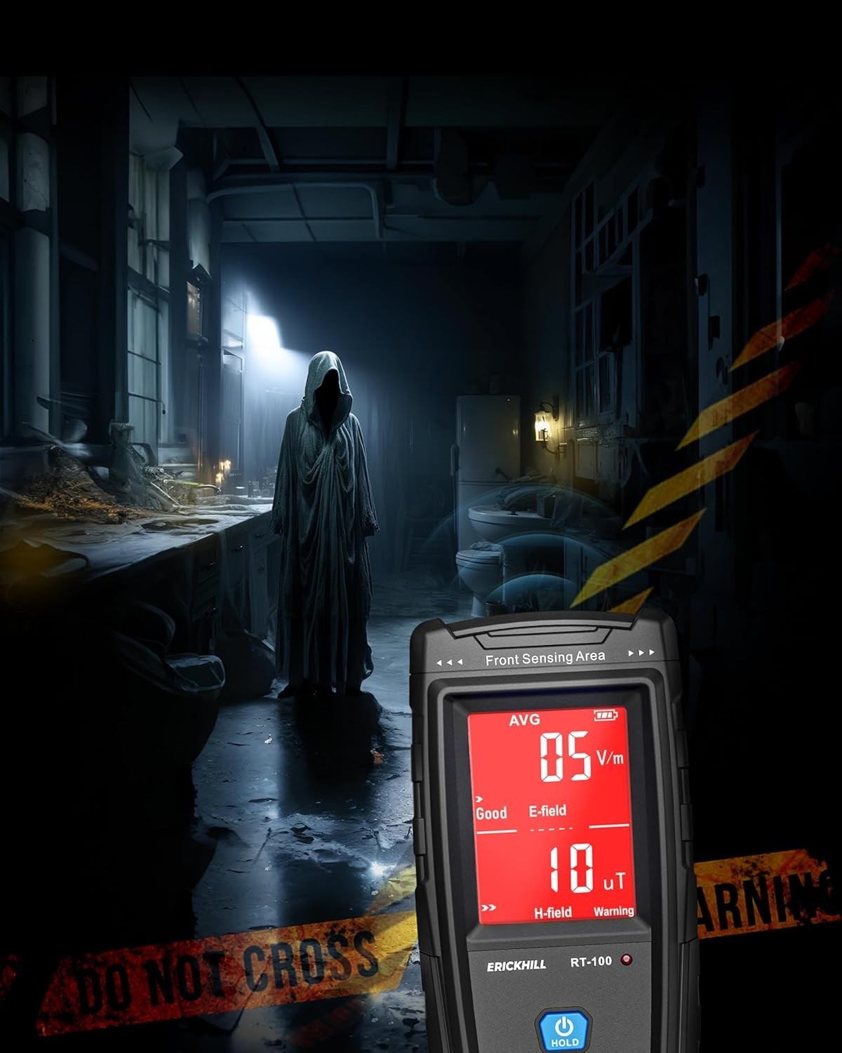 EMF Meter, Detects Electric and Magnetic Fields, Handheld Digital EMF Detector w