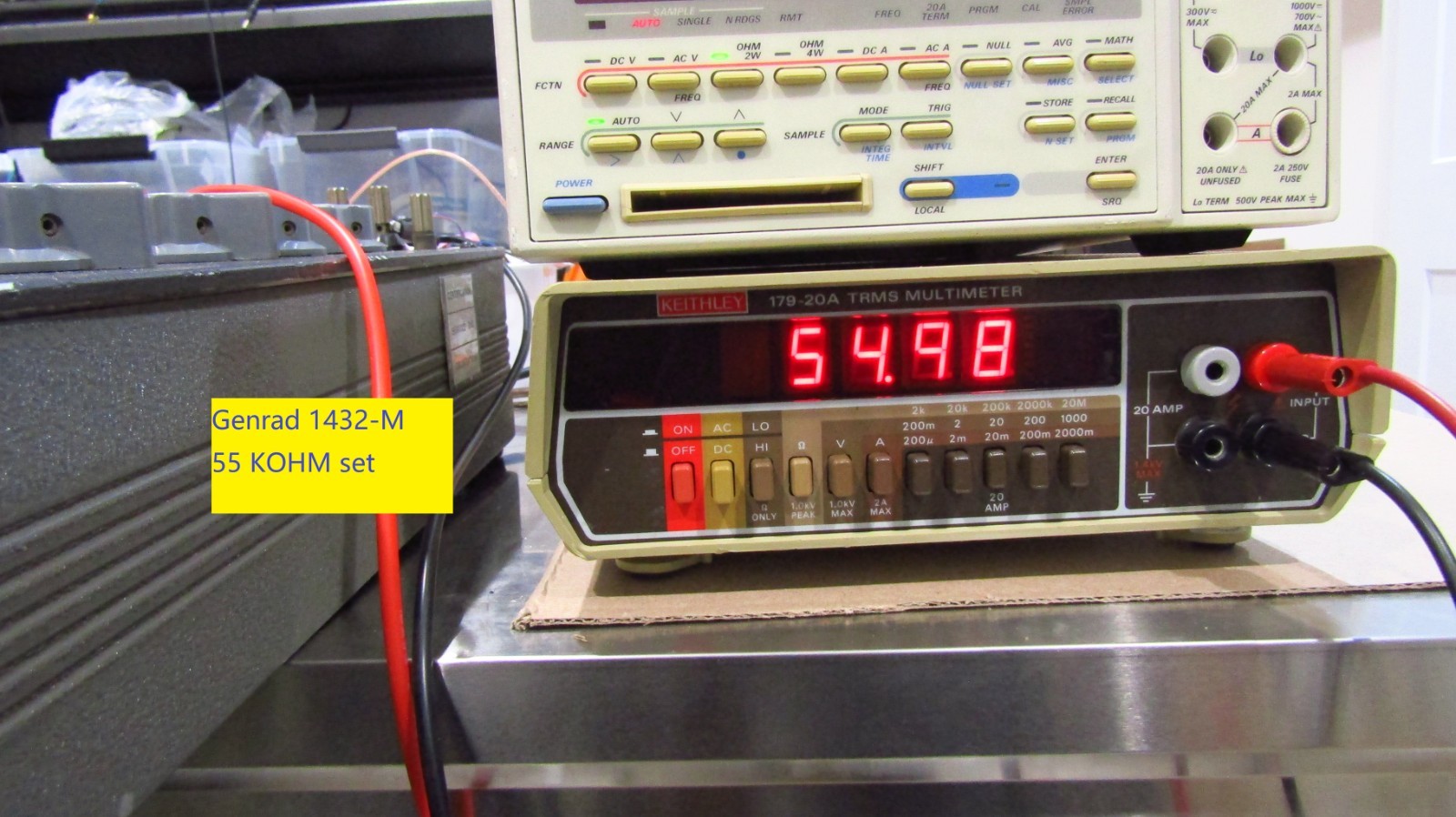 Keithley 179-20A Multimeter, 20A current test meter, with test lead (30A)
