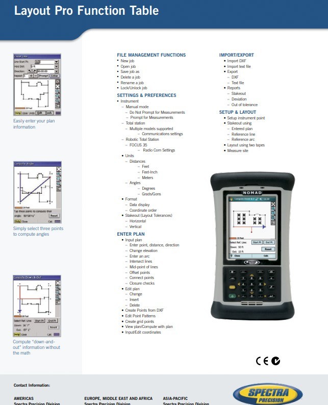 TRIMBLE TSC3 – NO RADIO Carlson SurvCE 6 , Fieldgenius 12 – DATA Controller