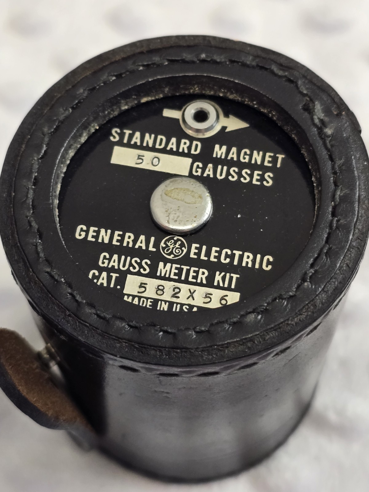Vintage General Electric Gauss Meter Kit Advanced Development Case Magnet Lab 50