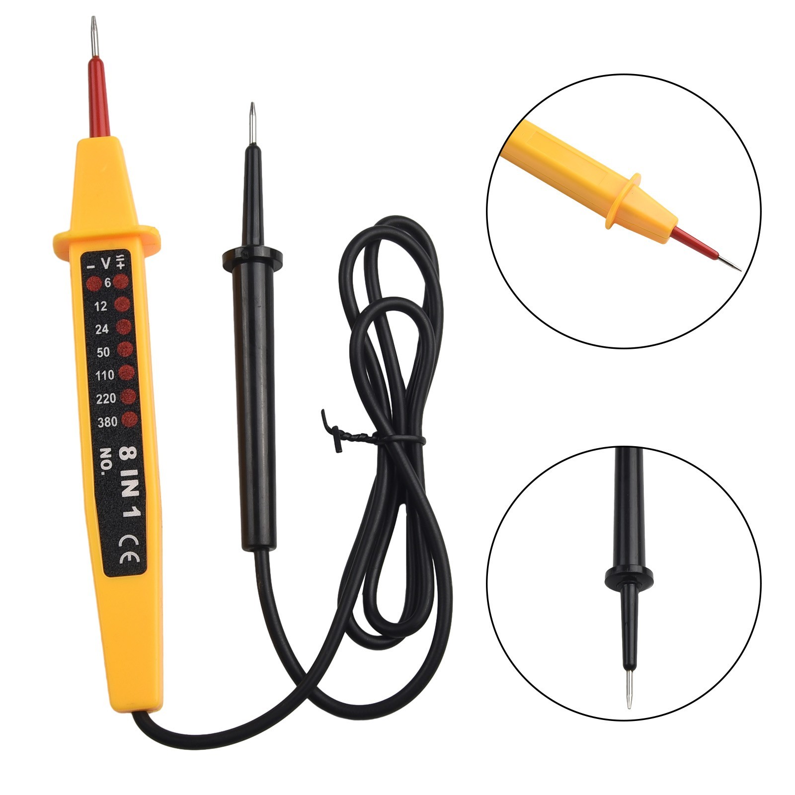 8 In1 Voltage Tester Voltage Tester Plastic 110 – 220 – 380VAC 148*17*26mm