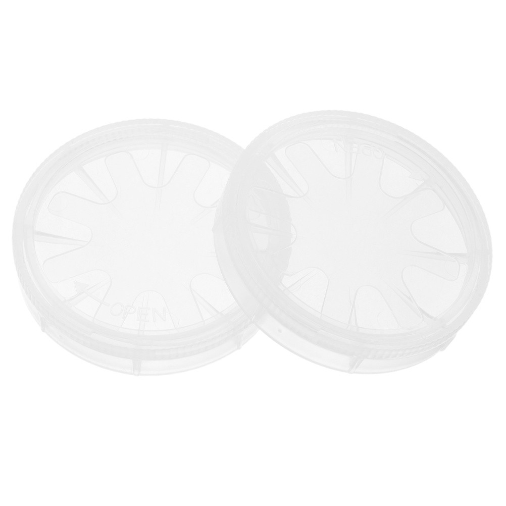 2Pcs Single Wafer Carrier Case: 2″ Cleanroom Storage Box, Includes Container,
