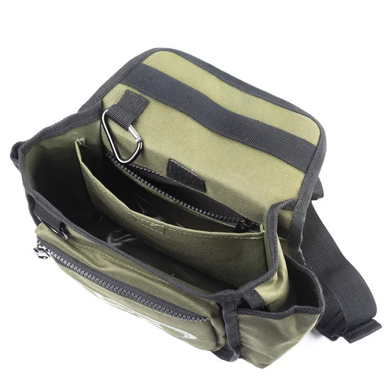 CKG Metal Detecting Finds Bag Waist Digger Tools Bag for Pinpointer, Green
