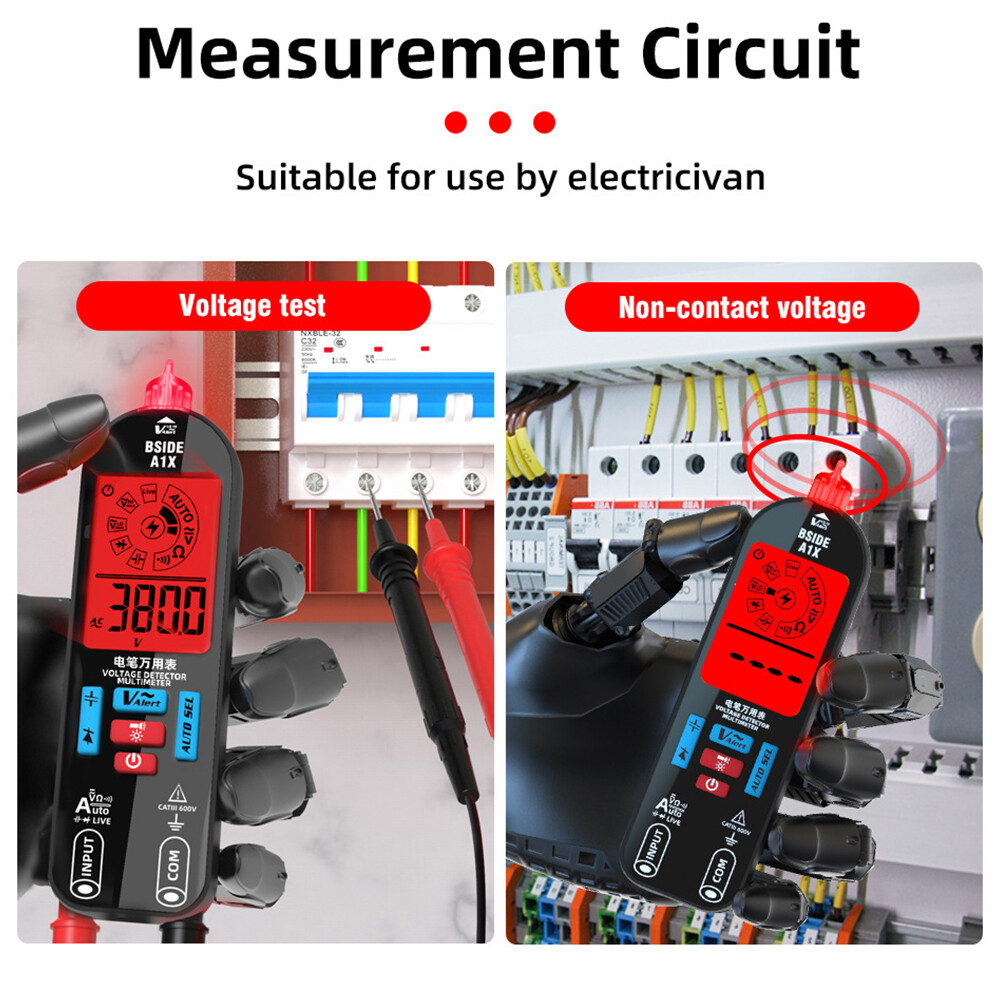 Smart Digital Multimeter Tester Rechargeable Electrical Voltmeter AC DC Voltage