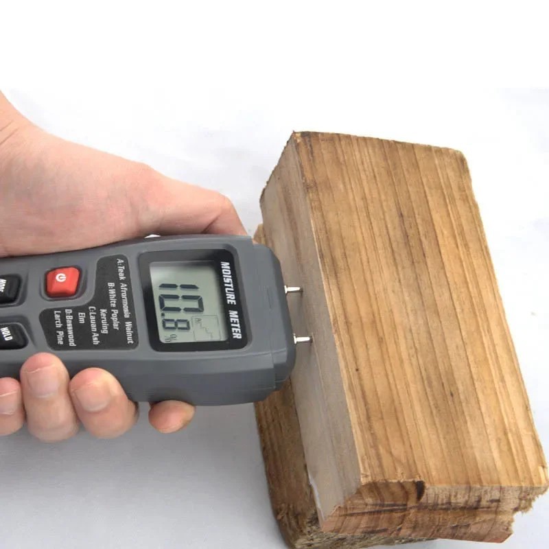 Professional Digital Wood Moisture Meter EMT01 0-99.9% Portable Moisture Tester