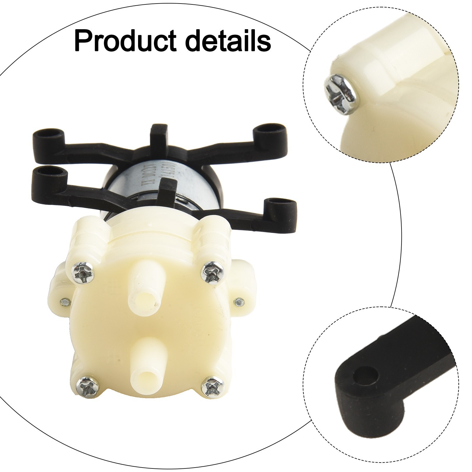 New Practical Diaphragm Pump Water Pump Corded Electric Air Diaphragm Pump Black