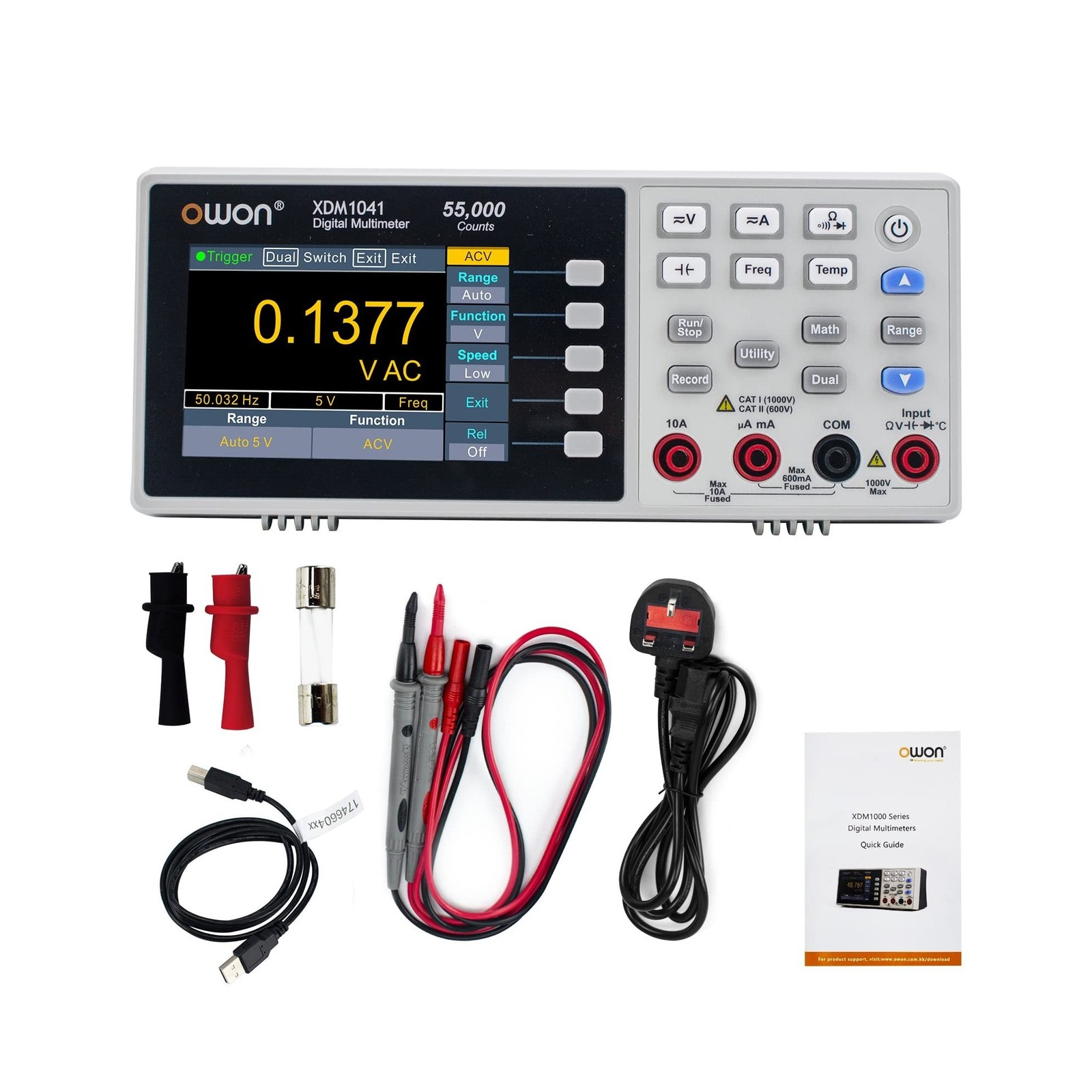 OWON XDM1041 Portable Digital Multimeter,3.5in Desktop Digital Multimeters, 5…