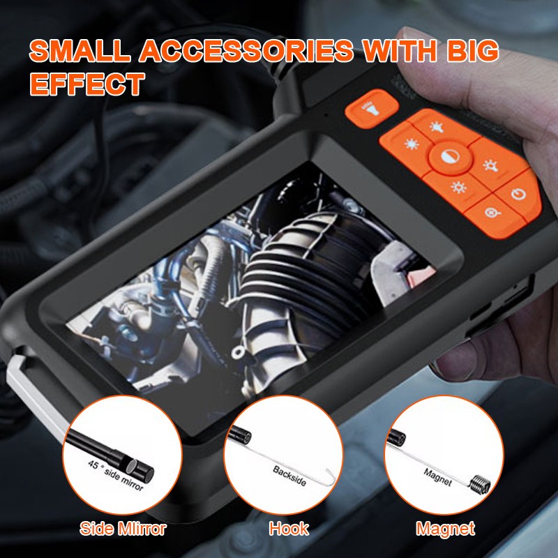 Industrial Endoscope Camera HD 1080P 4.3″ IPS Pipe Inspection Car Repair IP67