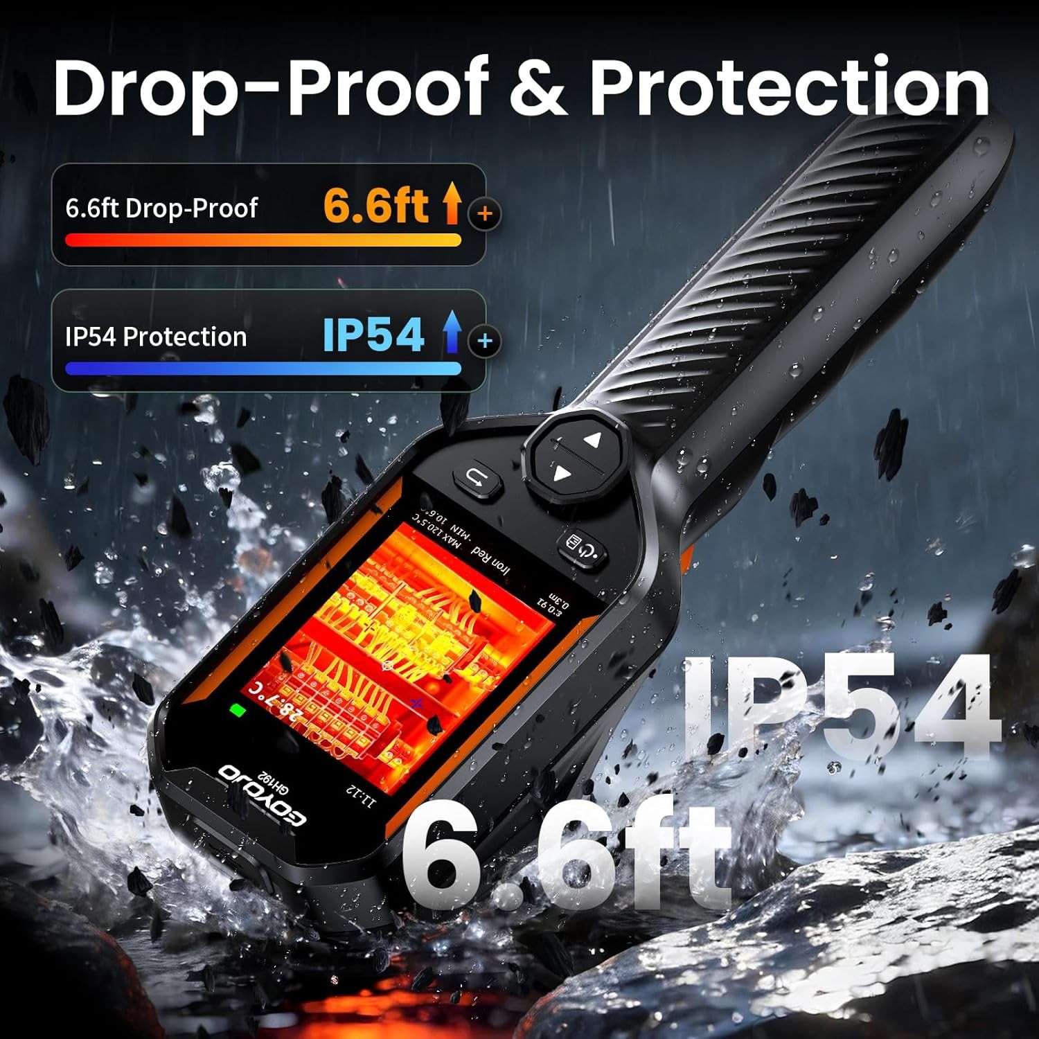 GOYOJO Handheld Thermal Imaging Camera 240X240/640X480 Super IR Resolution 25Hz