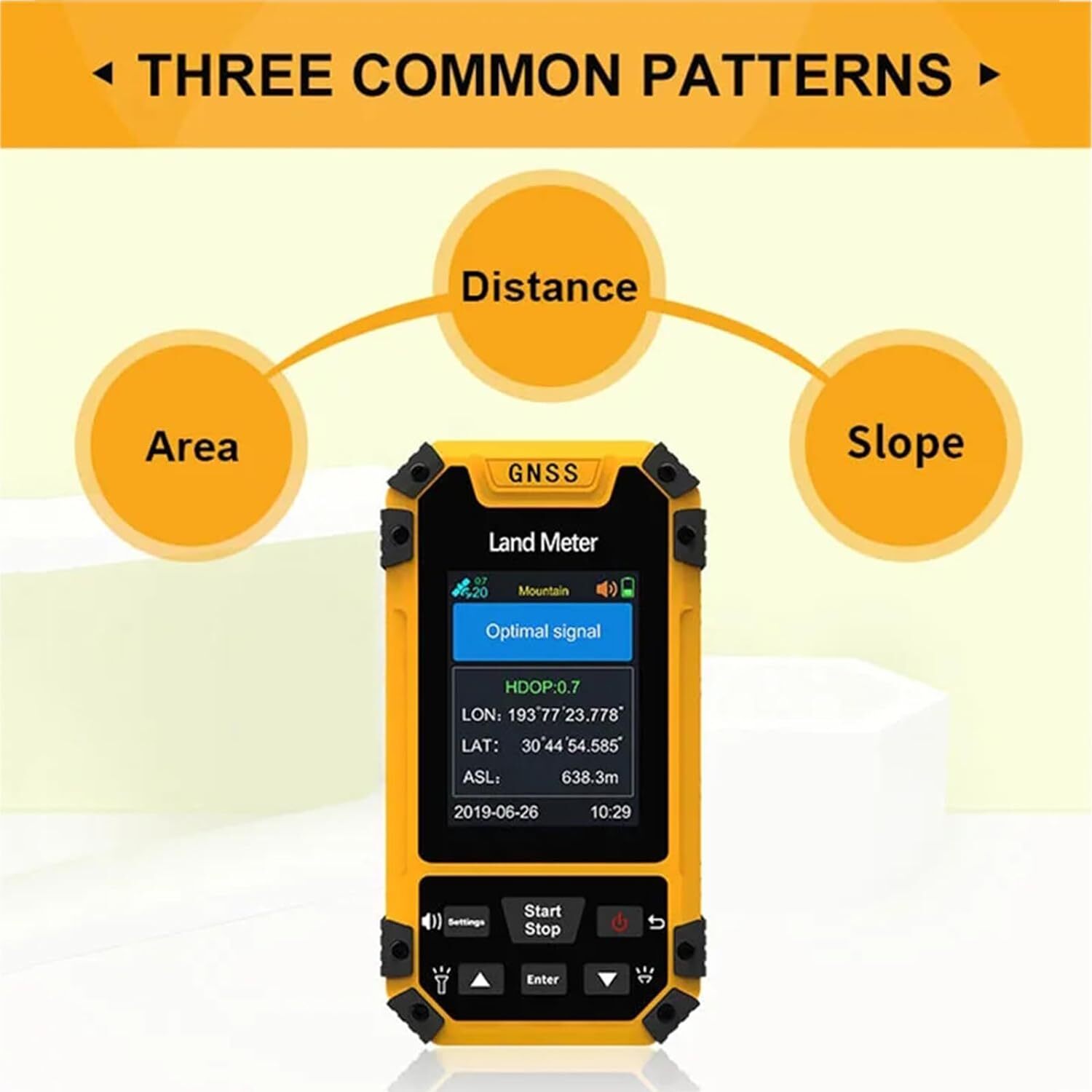 GNSS Handheld Land Meter Land Surveying for Distance Slope Mountainous Surveyor