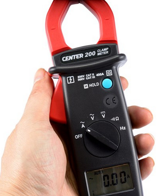 CENTER-200 Pocket size Digital Mini Clamp Meter with Data Hold Function AC DC