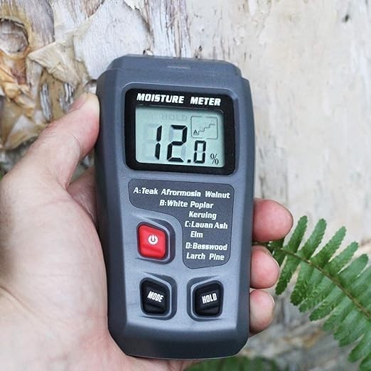 2 Pins Wood Moisture Meter Handheld Timber Water Lumber Damp Humidity Firewoo…