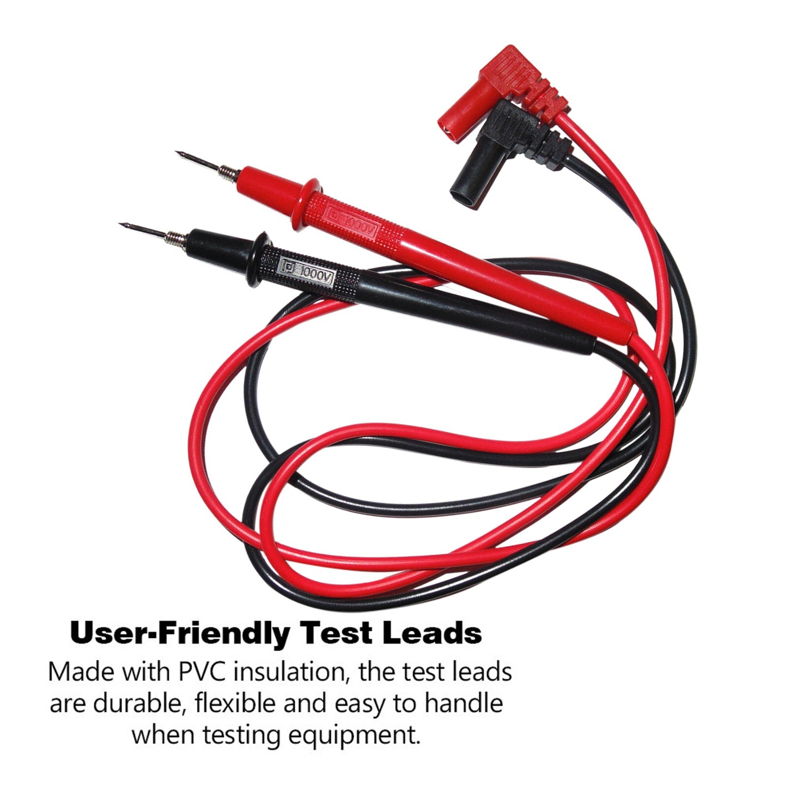 3 Pairs Multimeter Voltmeter Test Probe Leads with Banana Plug Connectors 1000V