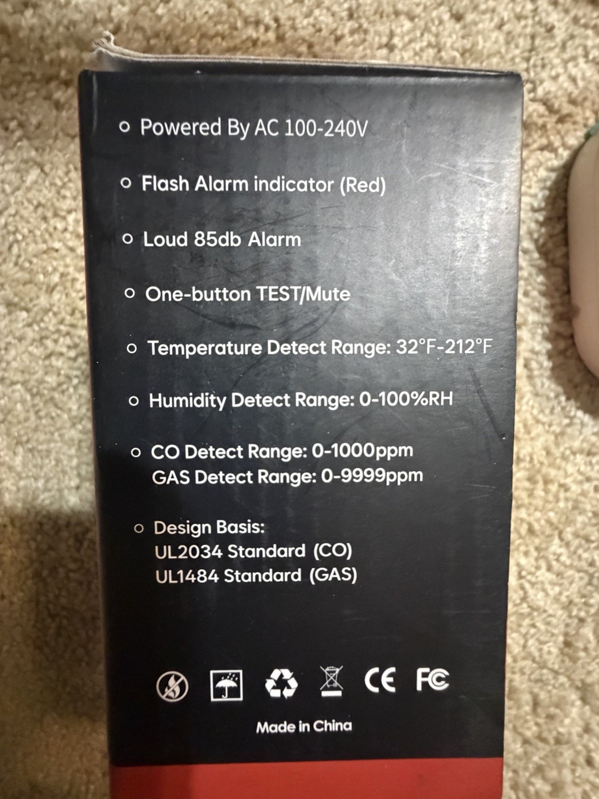 8 in 1 Gas & CO detector