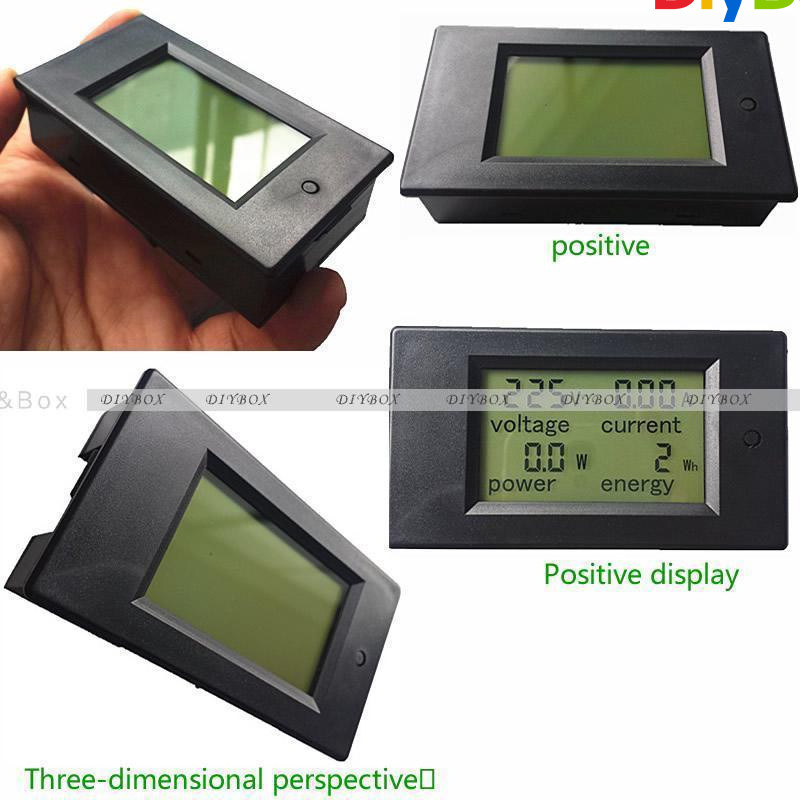 20A AC Digital LCD Panel Meter Monitor Power Energy Voltmeter Ammeter Voltage