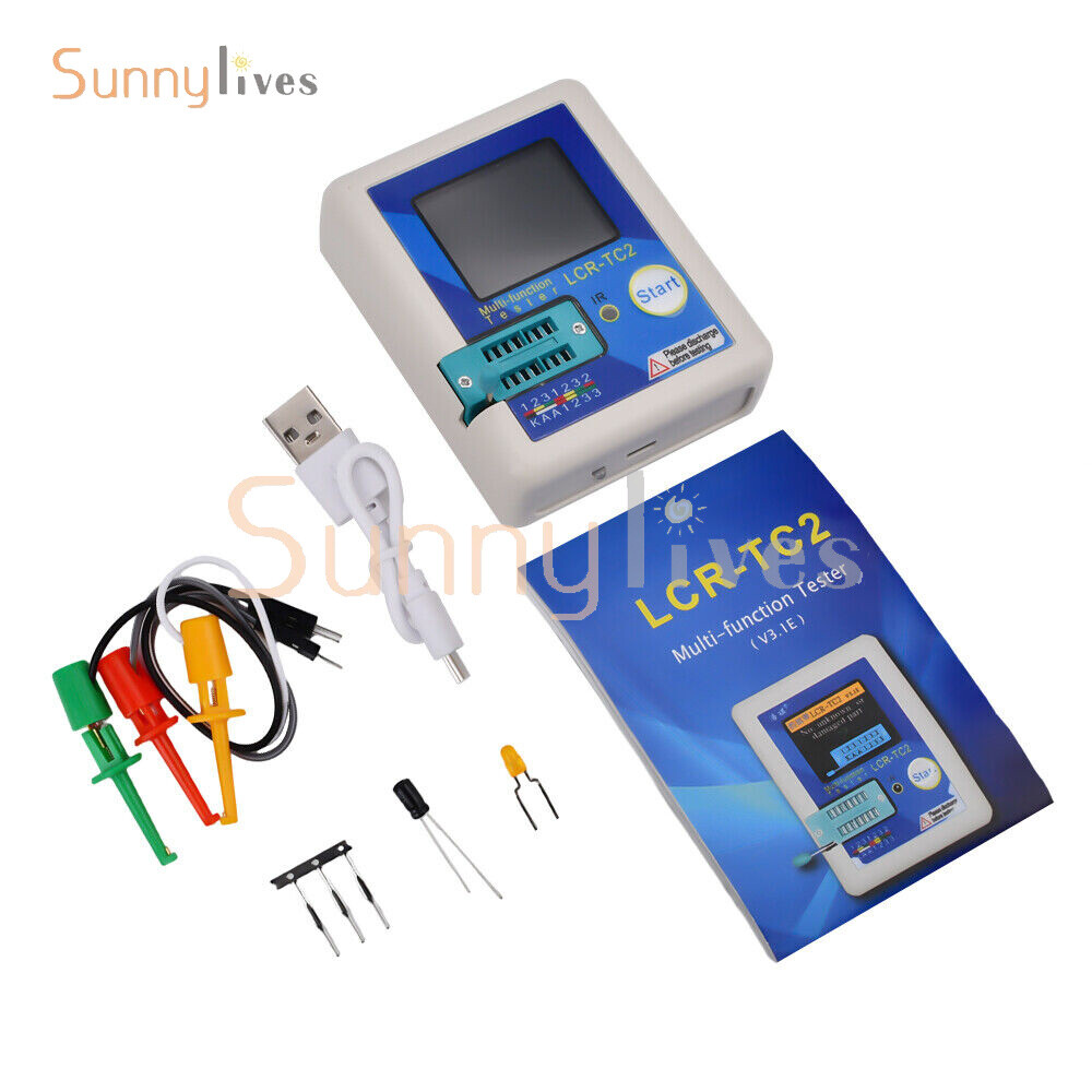 LCR-TC2 Upgraded Version of High Precision Transistor Tester V2.3E English&Cable