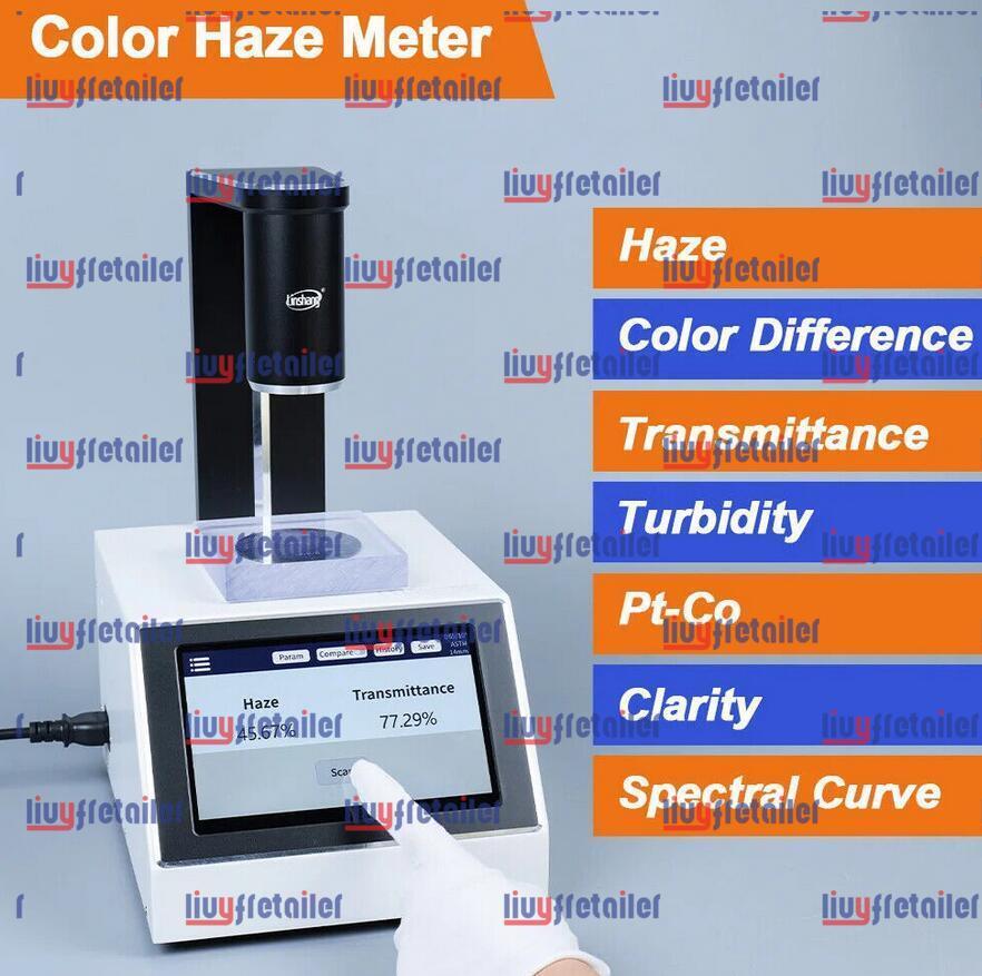 Digital Haze Meter Liquid Color Difference Glass Film Transmittance Tester LS155