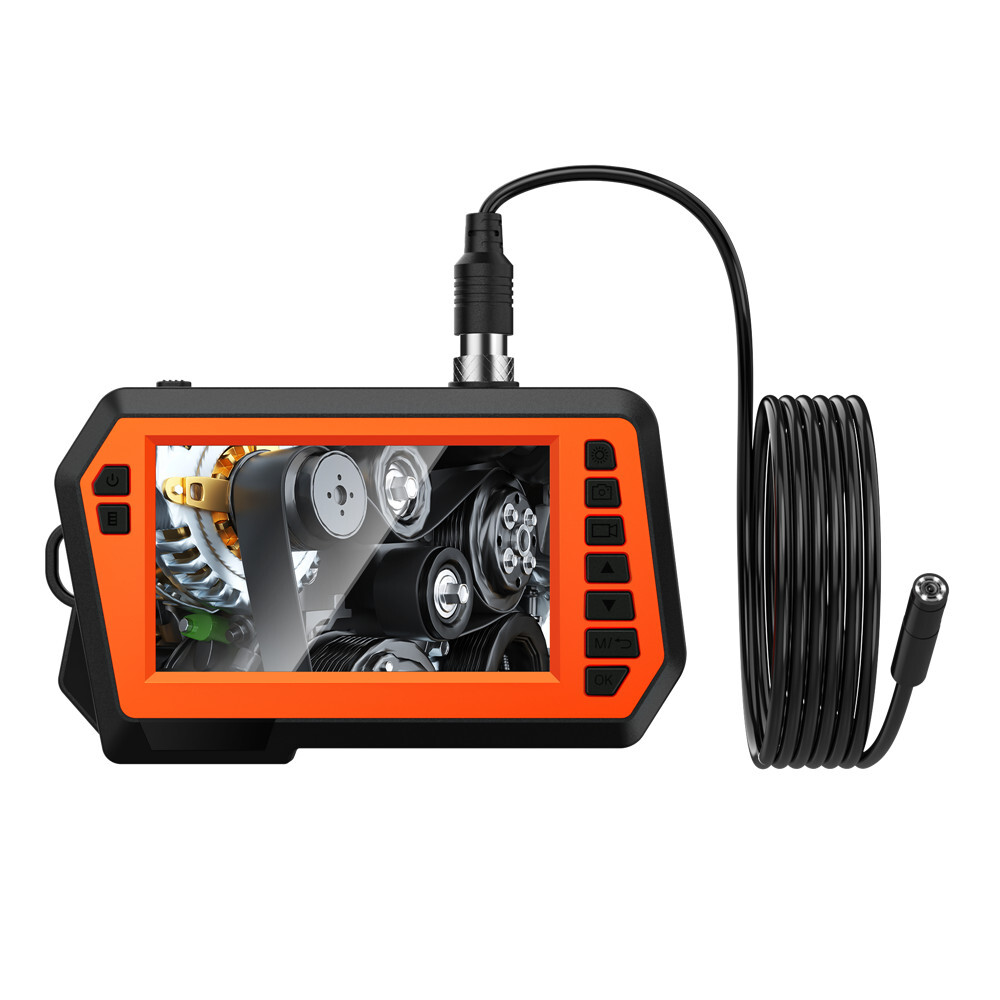 4.3inch 5M Dual Lens Endoscope Sewer Drain Pipe Inspection Camera 1080P