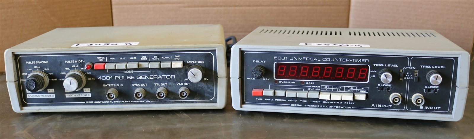 4001 Pulse Generator & 5001 Universal Counter Timer, Global Specialites – E3054