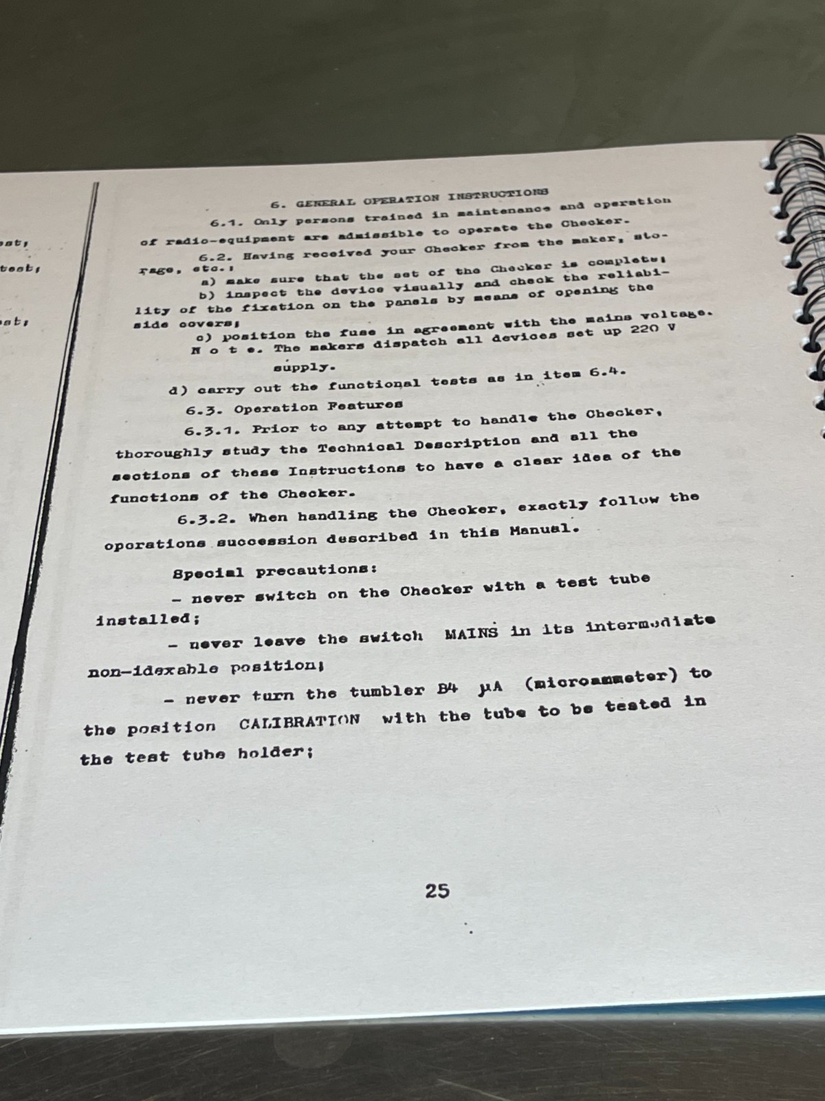 Kalibr L3-3 Electron Vacuum tube tester printed English Manuals + pdf file Cards