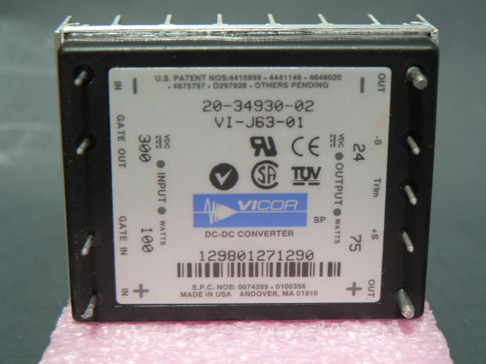 VICOR VI-J63-01 DC/DC CONVERTER POWER MODULE “US SELLER” “FREE US SHIPPING”
