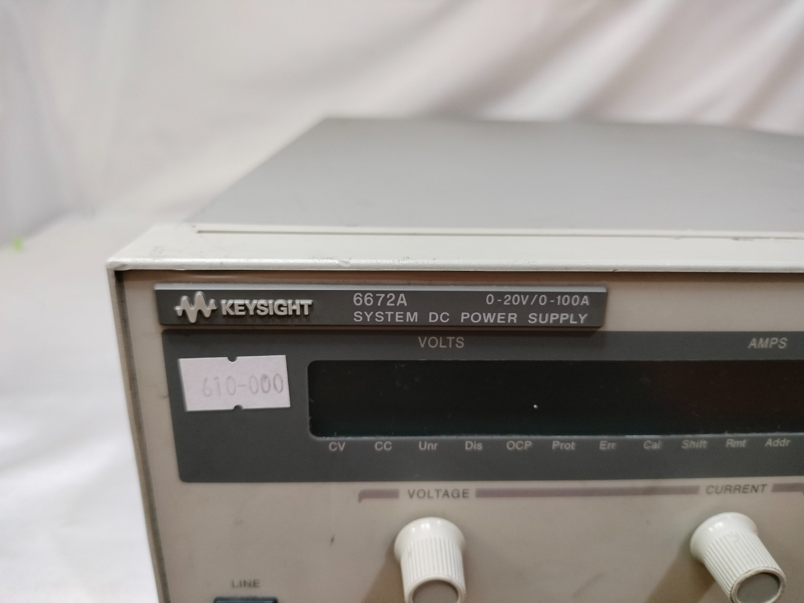 Keysight 6672A System DC Power Supply 0-20V/0-100A Made in Malaysia MY53000429