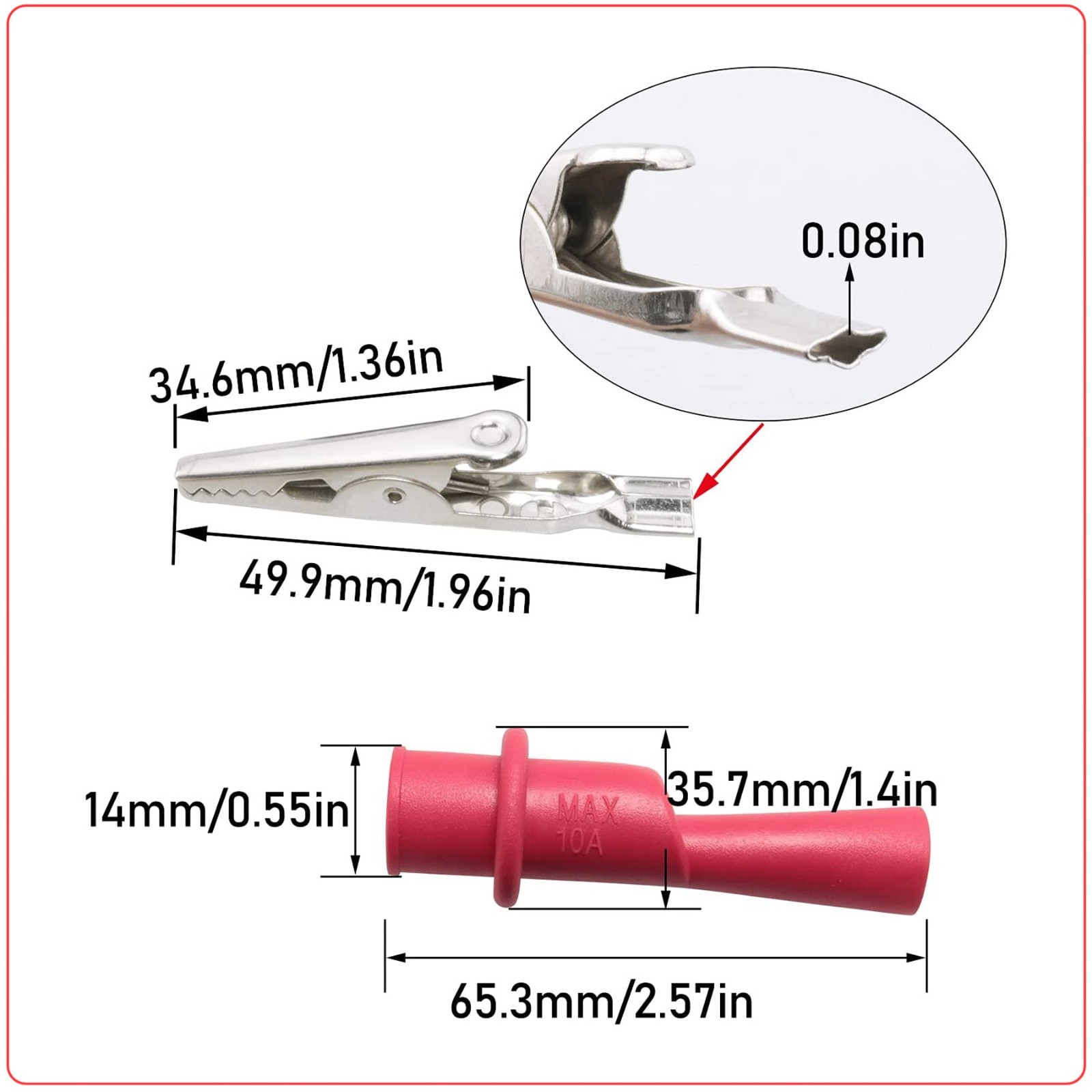 Multimeter Test Leads for Fluke Meter Electrical Alligator Clip Probes 1000V 20A