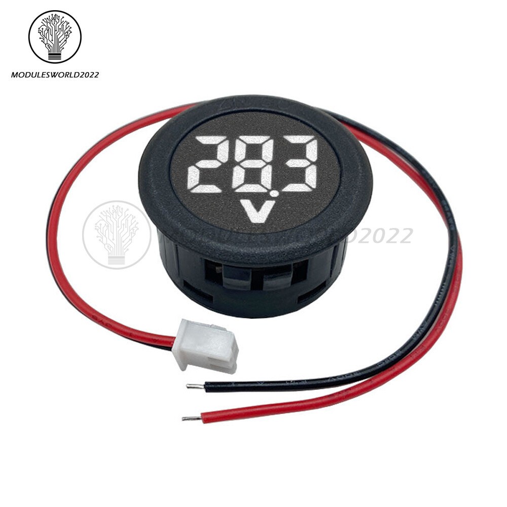 DC4V-100V Voltmeter LED Display Digital Panel Meter Voltage Indicator 5 Color