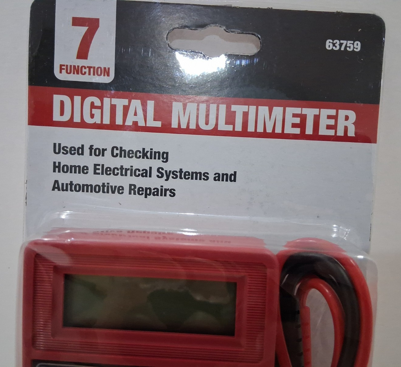 Unbranded Digital Multimeter 7 Function Test Meter New Sealed In Package