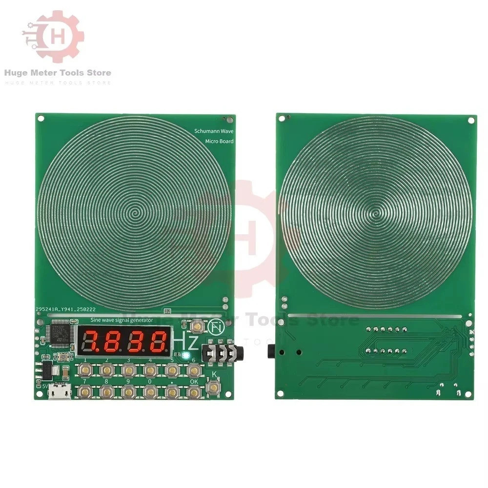 For Schumann Wave Generator Pulse Sine Frequency+Audio Output Connector+Case**