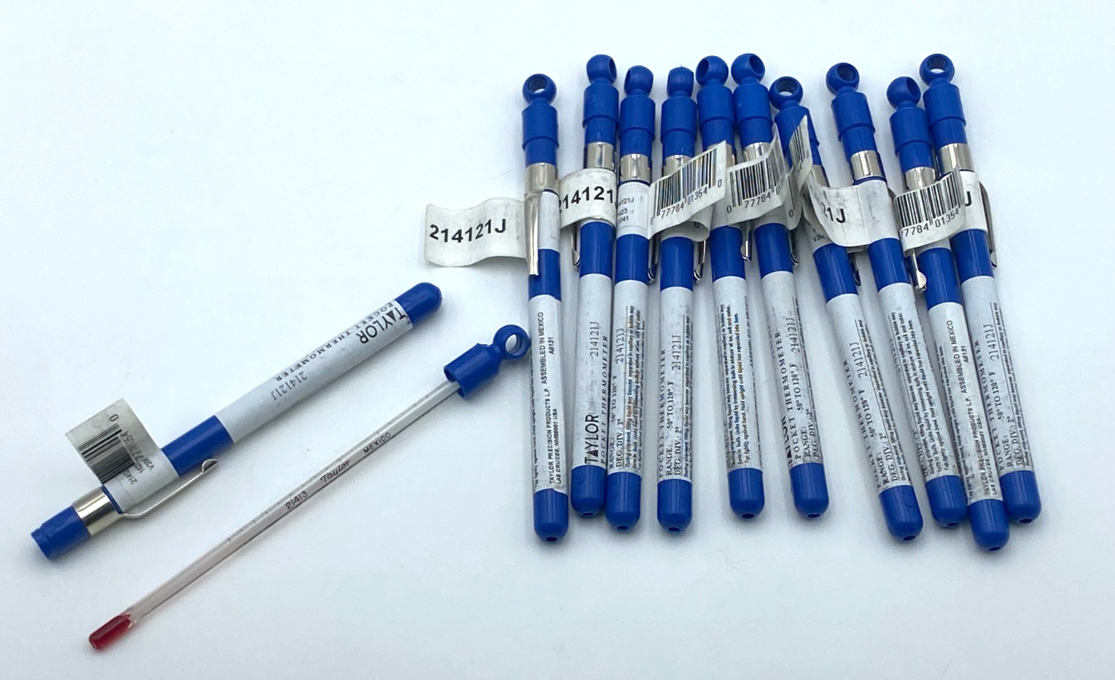 Manufacturer Varies Glass Pocket Thermometer,-30 to 120F 6DKC9 Manufacturer
